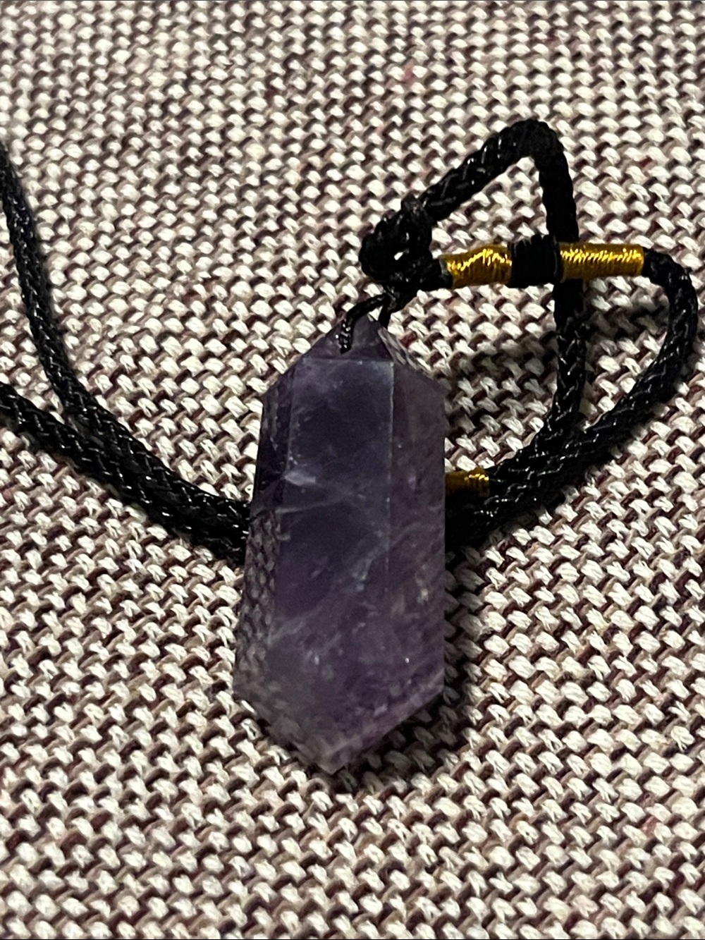 New Amethyst Point Adjustable Necklace
